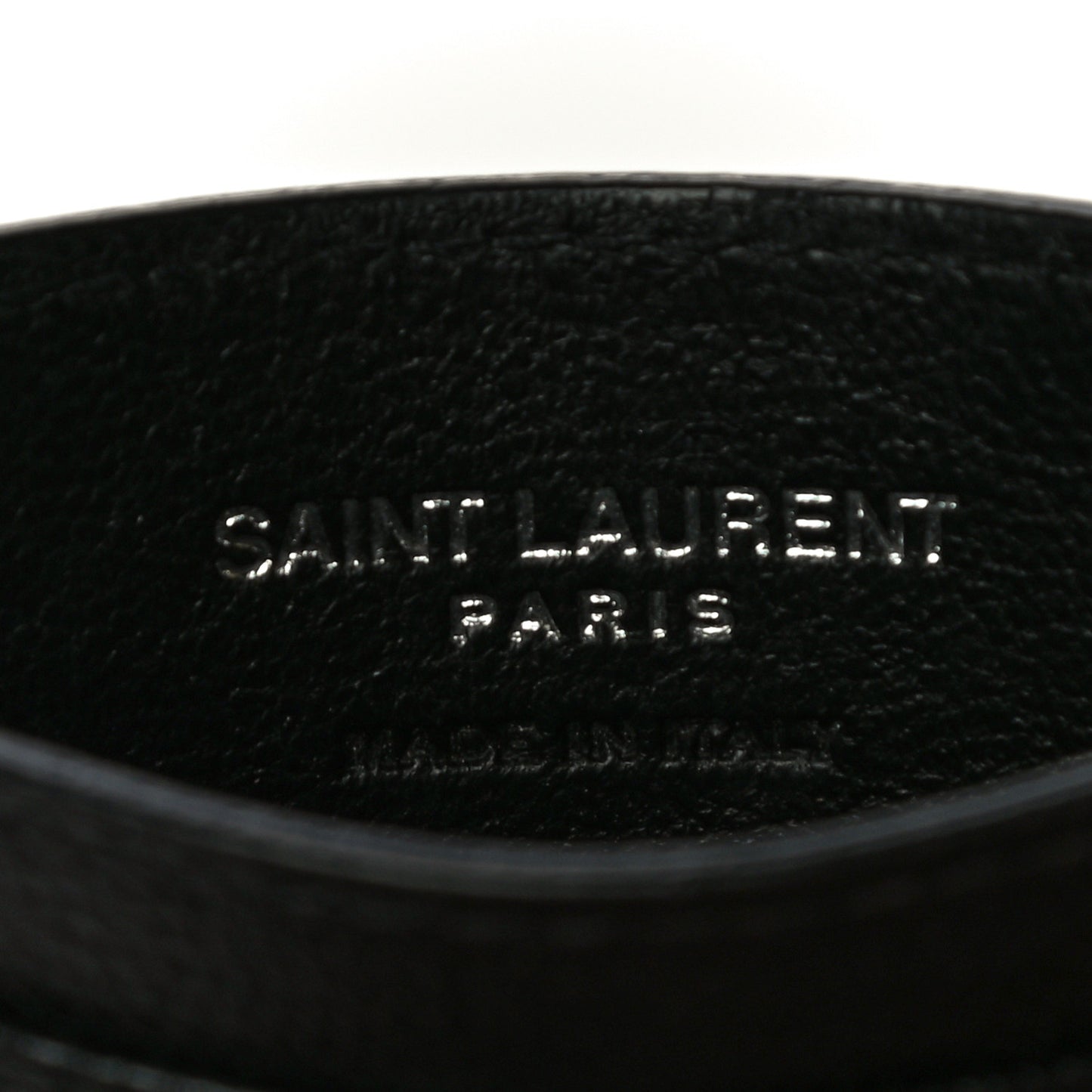 Grain De Poudre Matelasse Chevron Monogram Credit Card Case Black