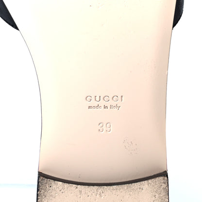 Gucci Malaga Kid Crystal Square G Madelyn Slide Sandals 39 Black 6 of 8
