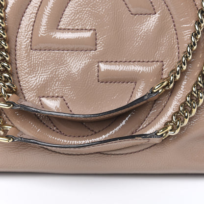 Gucci Patent Medium Soho Chain Shoulder Bag Dark Cipria 11 of 12