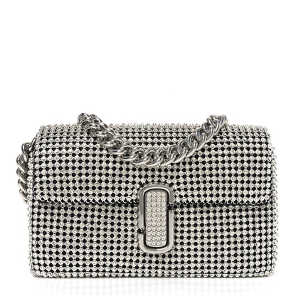 Marc Jacobs The Rhinestone J Marc Mini Shoulder Bag Silver 1 of 9