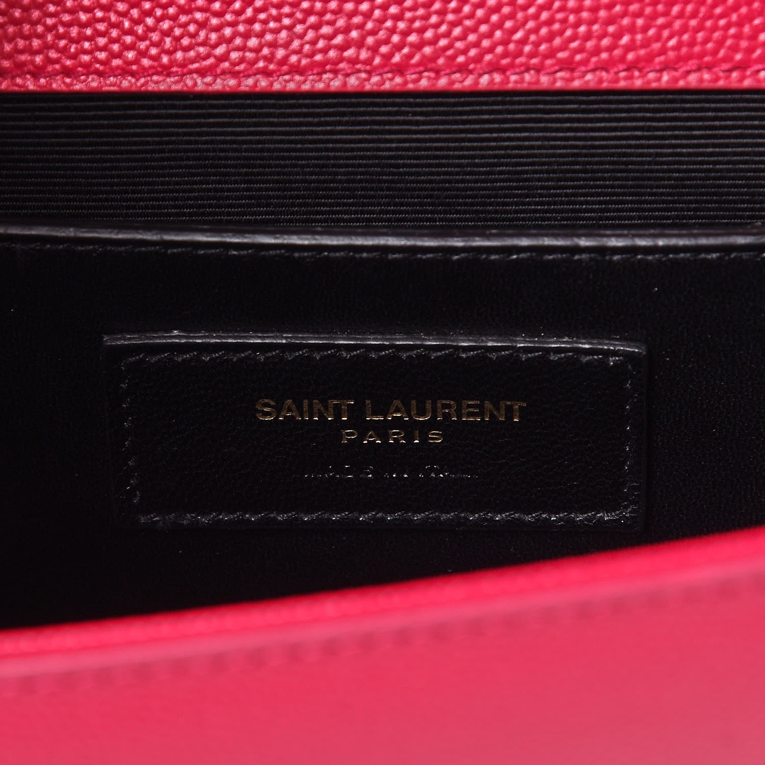 Saint Laurent Grain De Poudre Medium Monogram Kate Satchel Lipstick Fuchsia 6 of 7