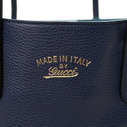 Gucci Dollar Calfskin Small Swing Tote Classic Marine Deep Cobalt 6 of 14