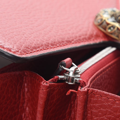 Gucci Calfskin Mini Dionysus Chain Wallet Hibiscus Red 10 of 14