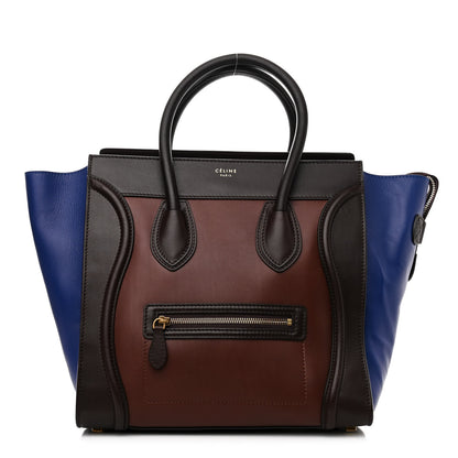 Celine Smooth Calfskin Mini Tri-Color Luggage Acajou 1 of 11