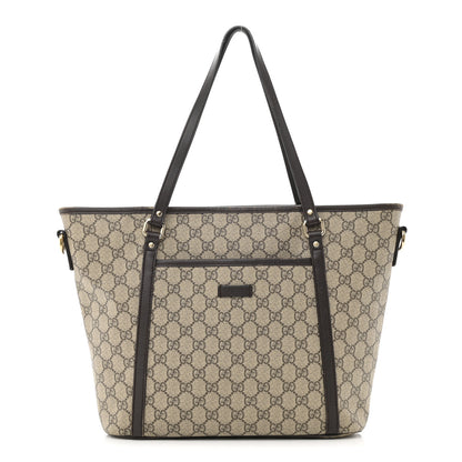 Gucci GG Supreme Monogram Medium Joy Tote Dark Brown 1 of 19