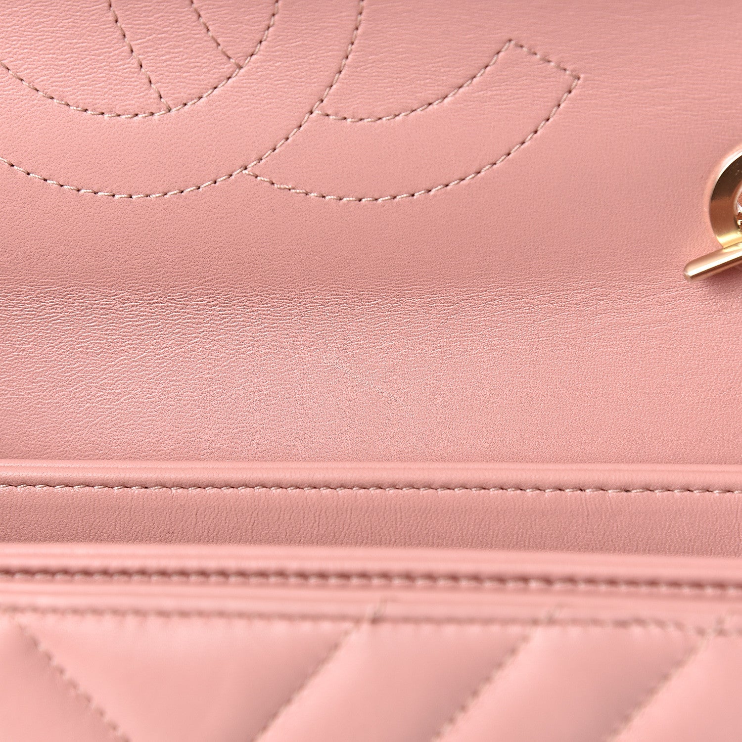 Chanel Lambskin Chevron Quilted Medium Trendy CC Dual Handle Flap Bag Pink 10 of 12