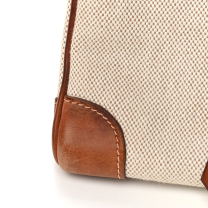 Hermes Toile Barenia Birkin 30 Fauve 17 of 26
