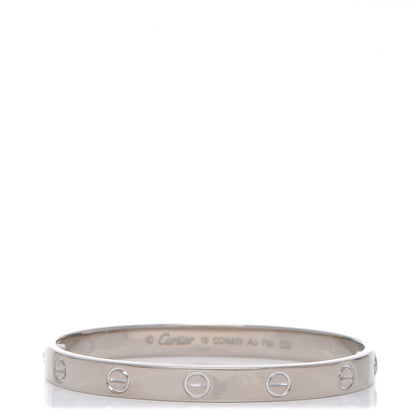 Cartier 18K White Gold LOVE Bracelet 16 1 of 6
