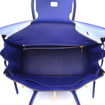 Hermes Togo Birkin 30 Bleu Electrique 5 of 11