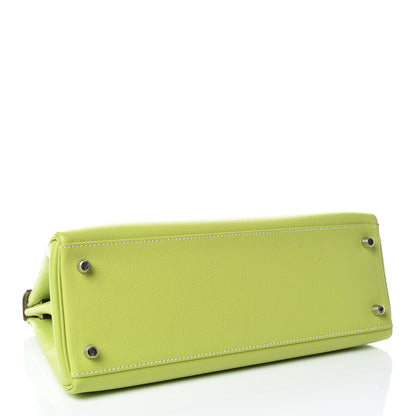 Hermes Epsom Candy Kelly Retourne 32 Kiwi Lichen 5 of 39