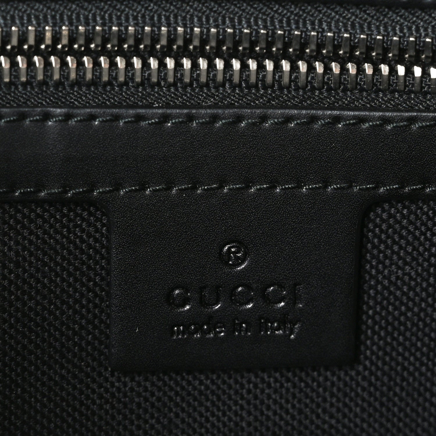 Gucci Soft GG Supreme Monogram Web Belt Bag Black Grey 6 of 9