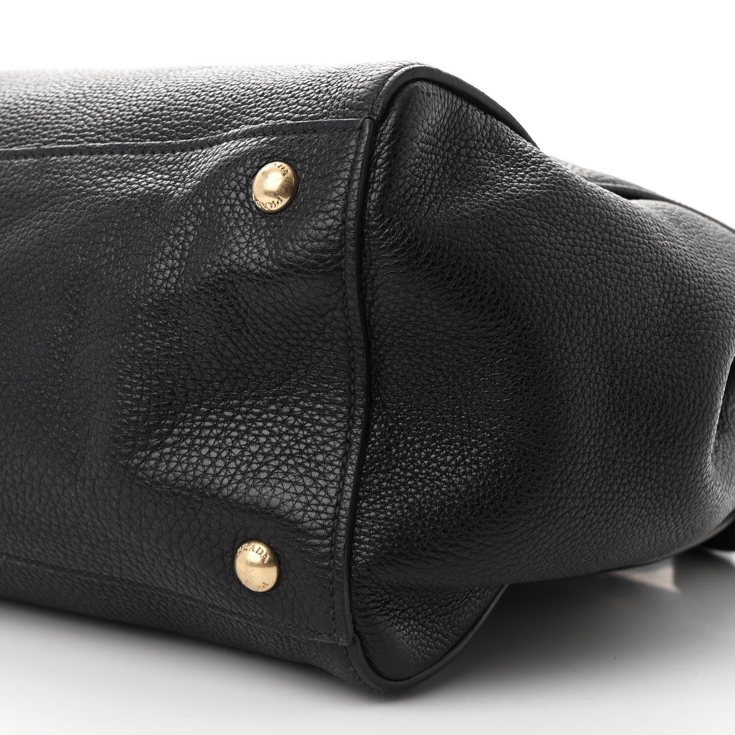 Prada Vitello Daino Tote Black 10 of 12