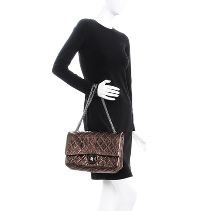 Chanel Metallic Aged Calfskin Quilted 2.55 Reissue 227 Flap Bronze 3 of 8