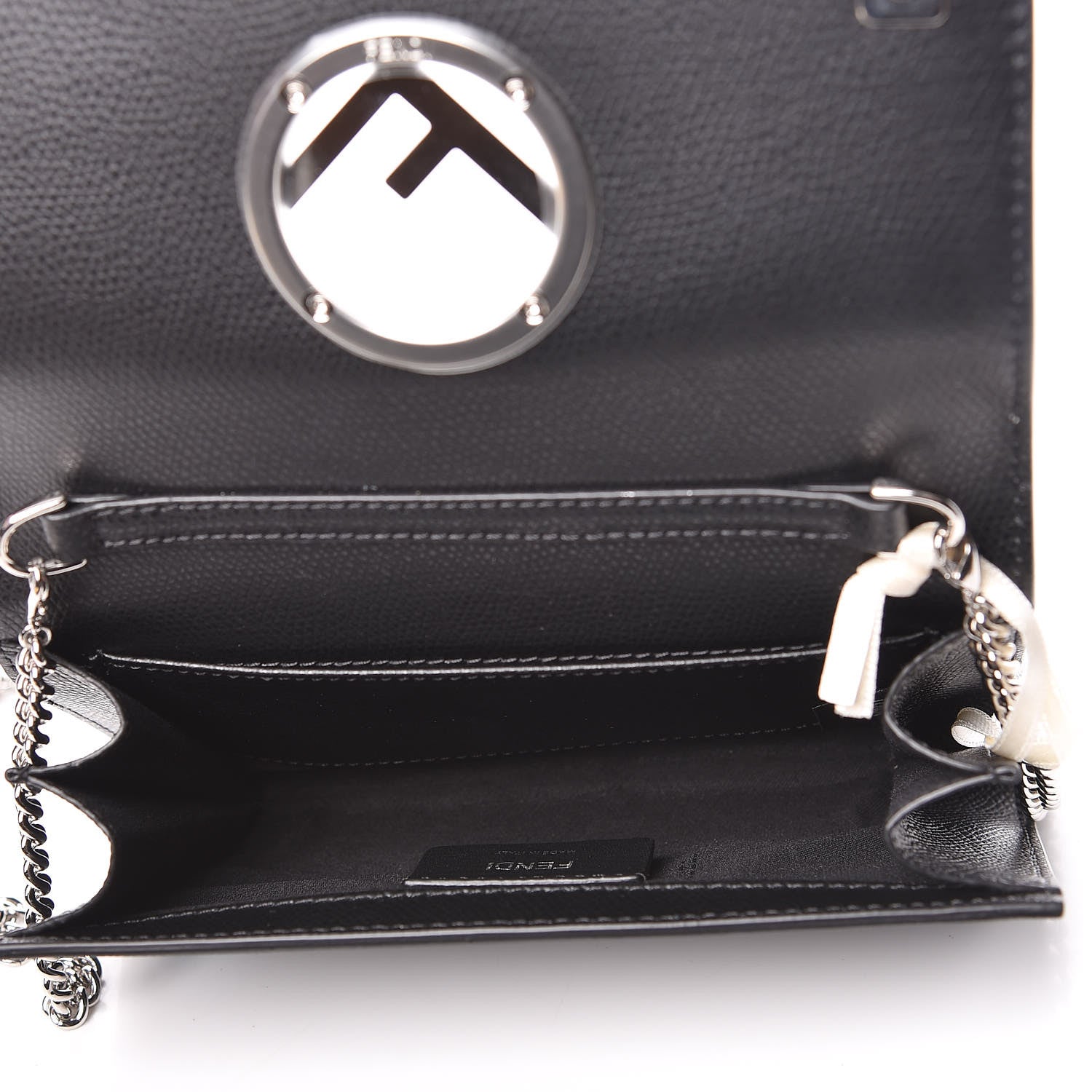 Fendi Vitello Cruise F is Fendi Wallet on Chain Black 5 of 11