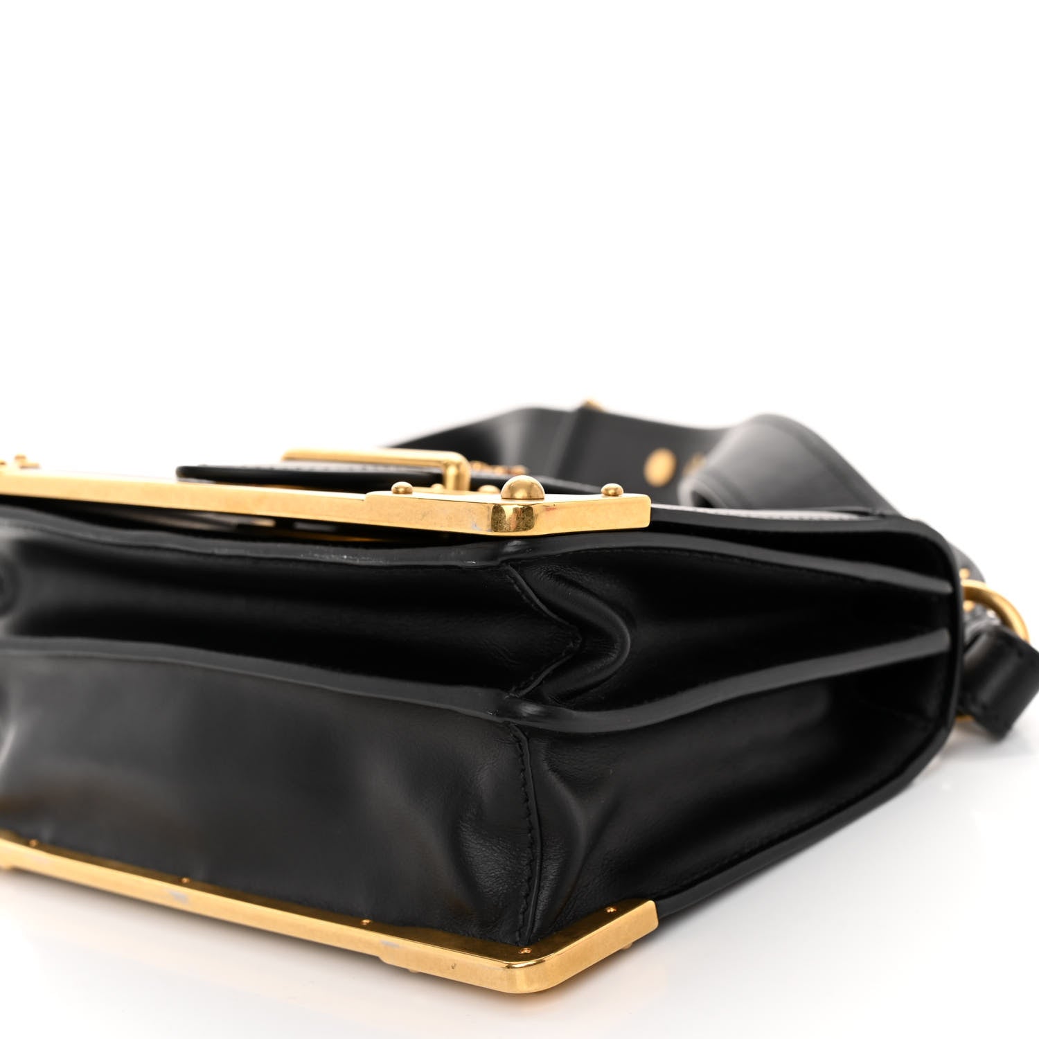 Prada City Calf Saffiano Cahier Bag Black 9 of 12