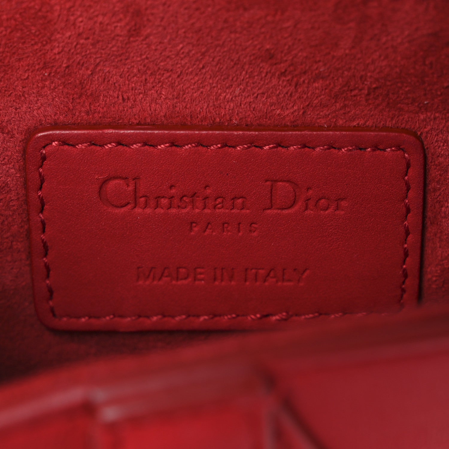 Christian Dior Ultra Matte Calfskin Mini Saddle Bag Red 6 of 13