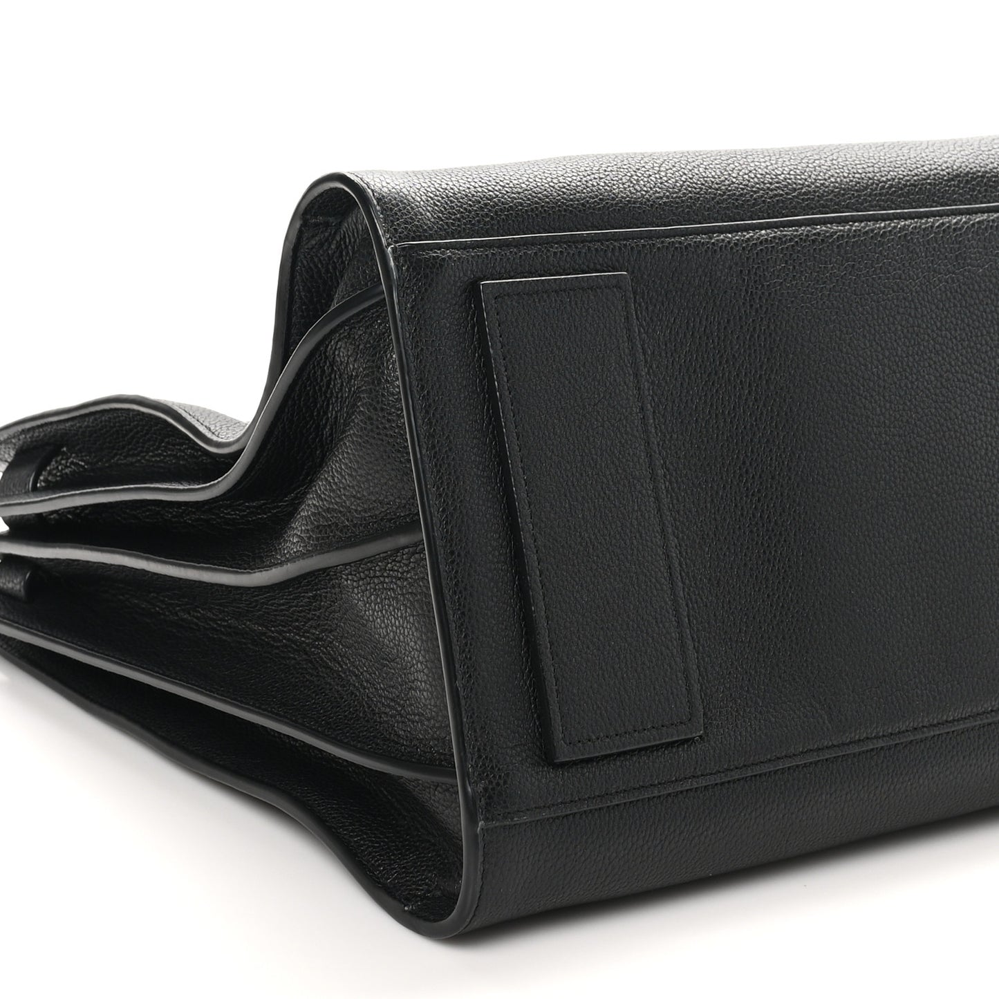Grained Calfskin Large Souple Sac De Jour Black