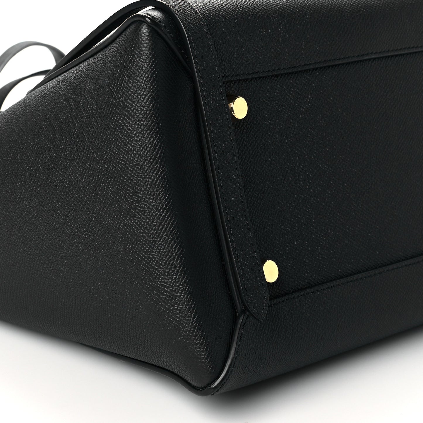 Grained Calfskin Small Belt Bag Black