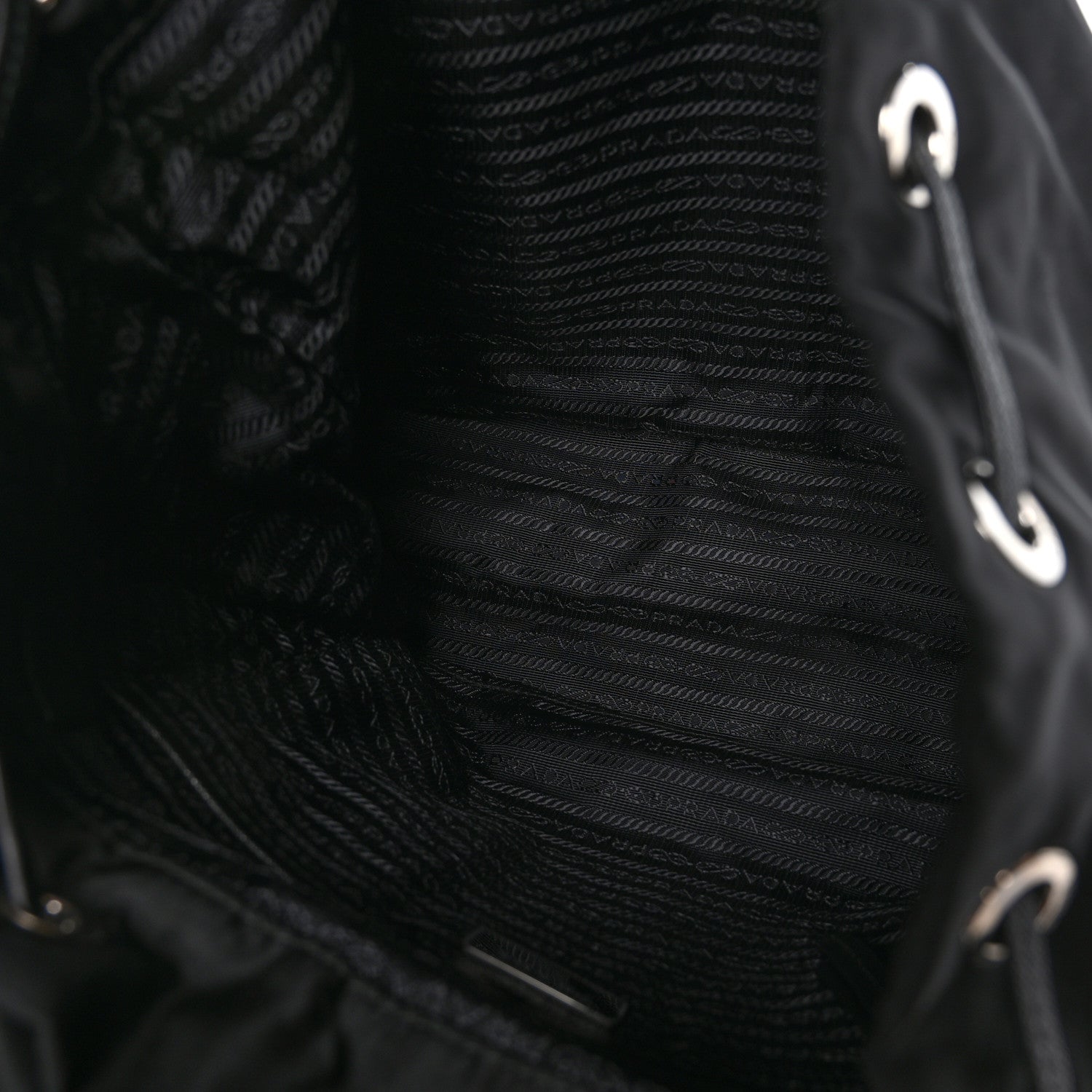 Prada Nylon New Vela Studded Backpack Black 5 of 9