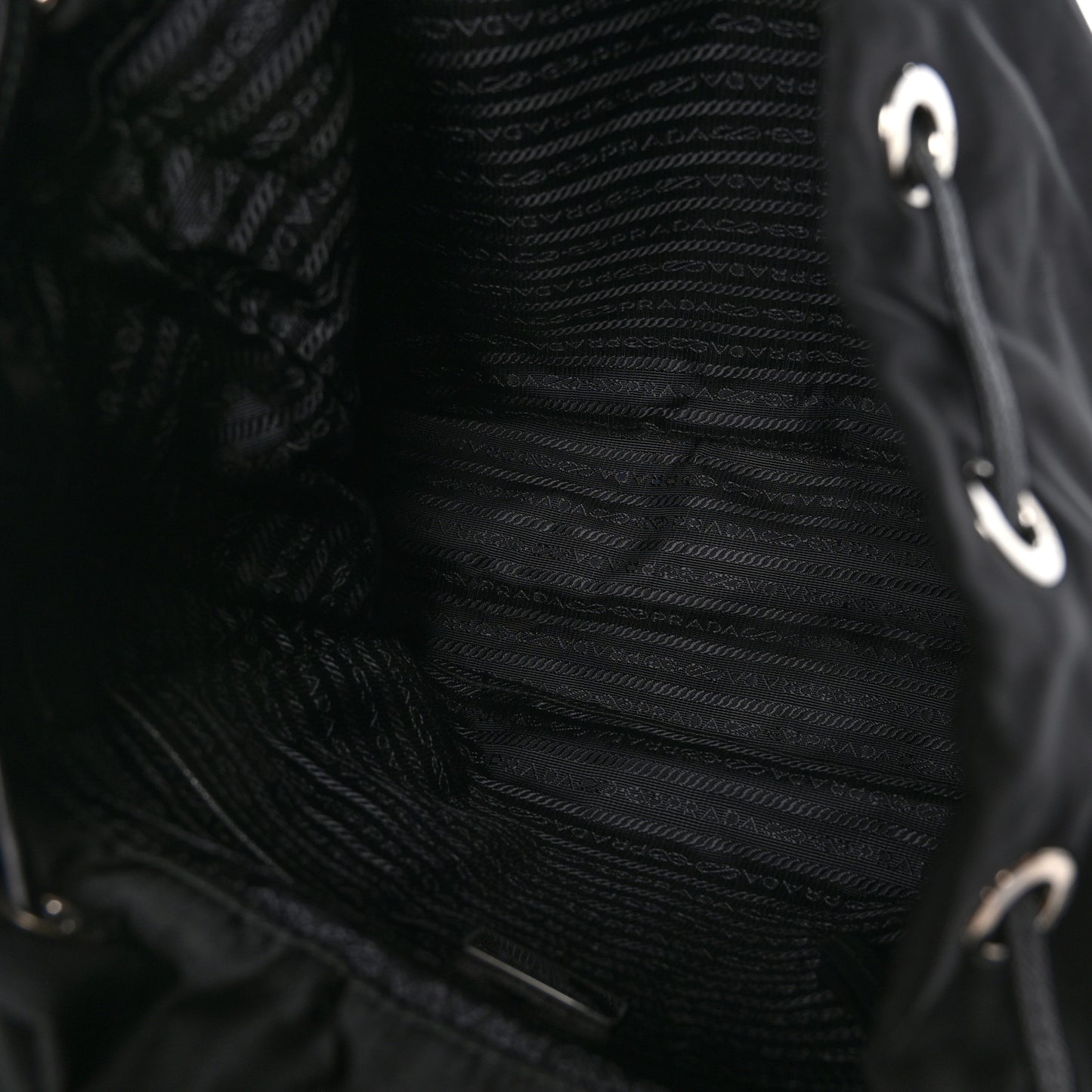Nylon New Vela Studded Backpack Black