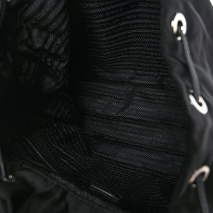 Prada Nylon New Vela Studded Backpack Black 5 of 9