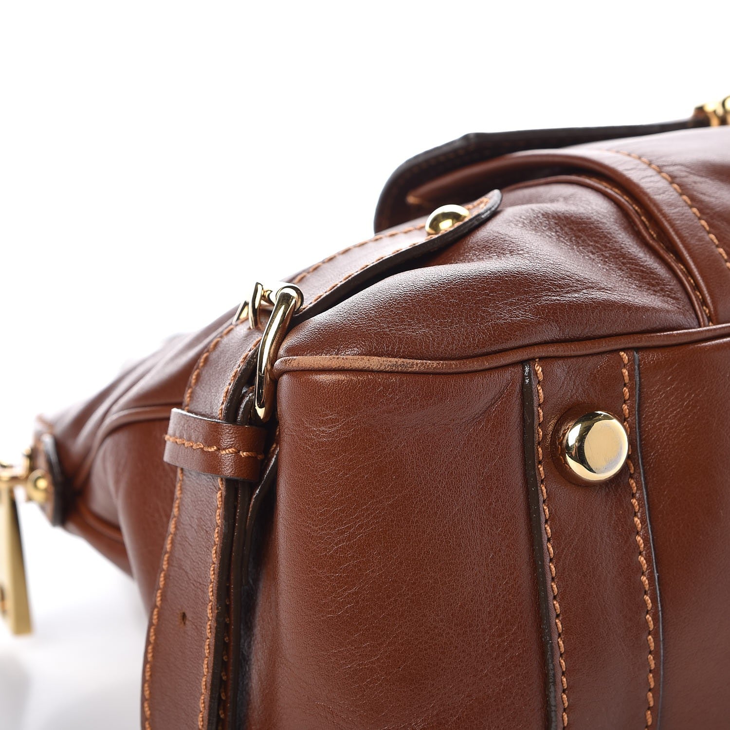 Marc Jacobs Calfskin Elise Satchel Brown 7 of 10