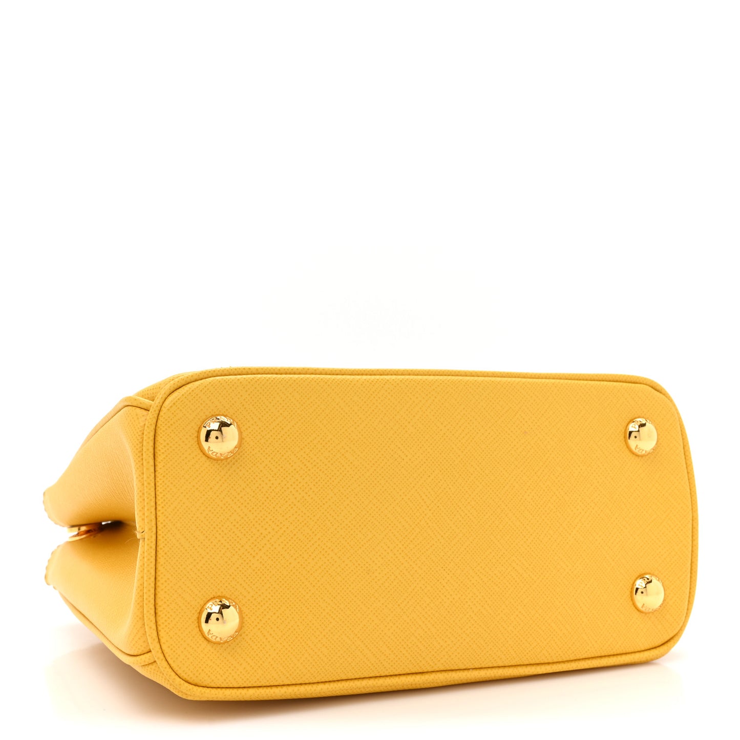 Saffiano Lux Mini Galleria Double Zip Tote Soleil