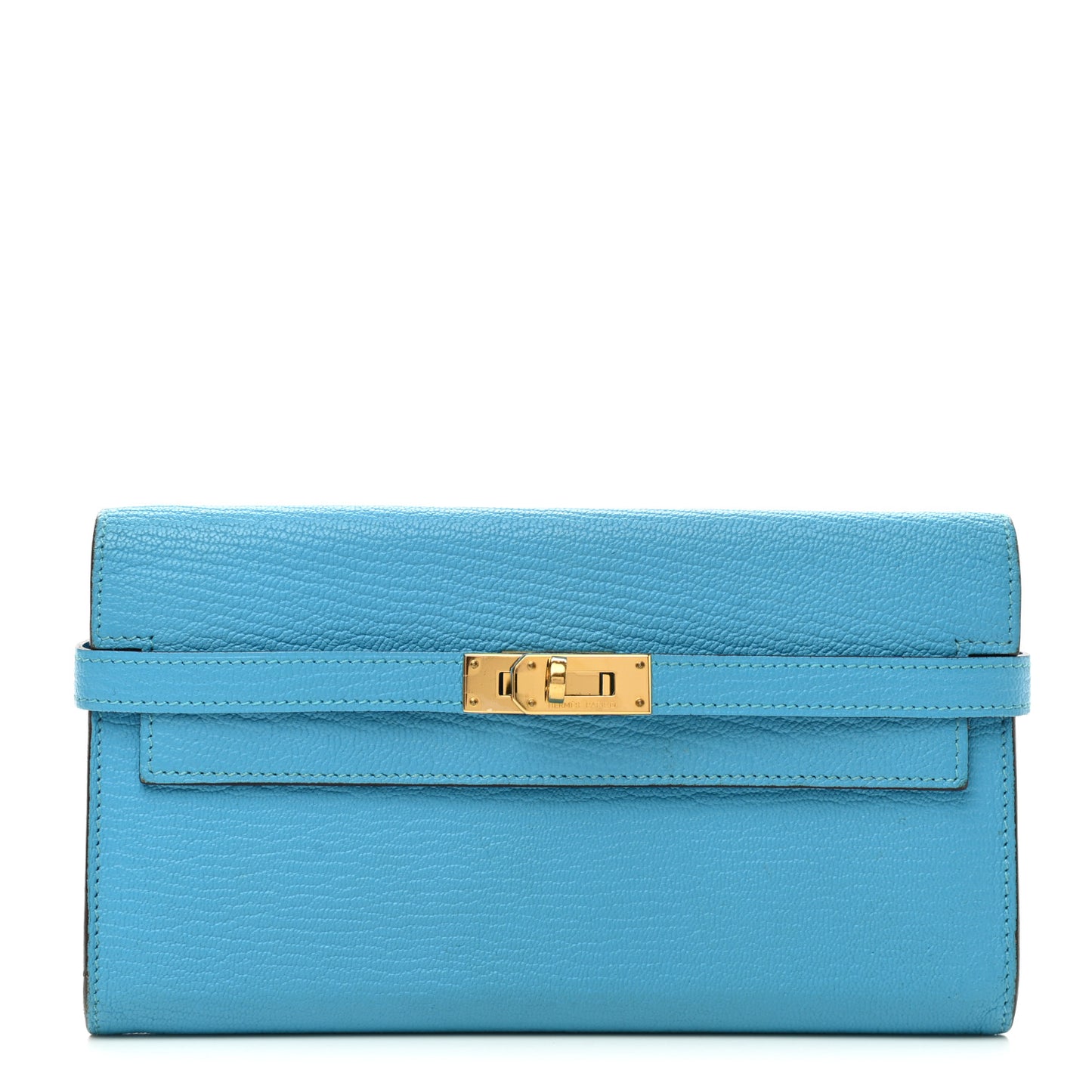 Chevre Mysore Kelly Longue Wallet Bleu Azteque