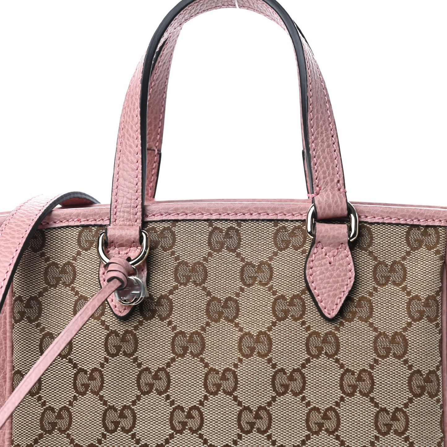 Monogram Small Bree Tote Beige Soft Pink