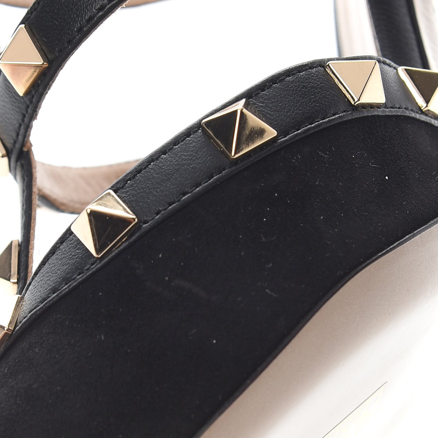 Suede Nappa Rockstud 90mm Cage Mules 41 Black