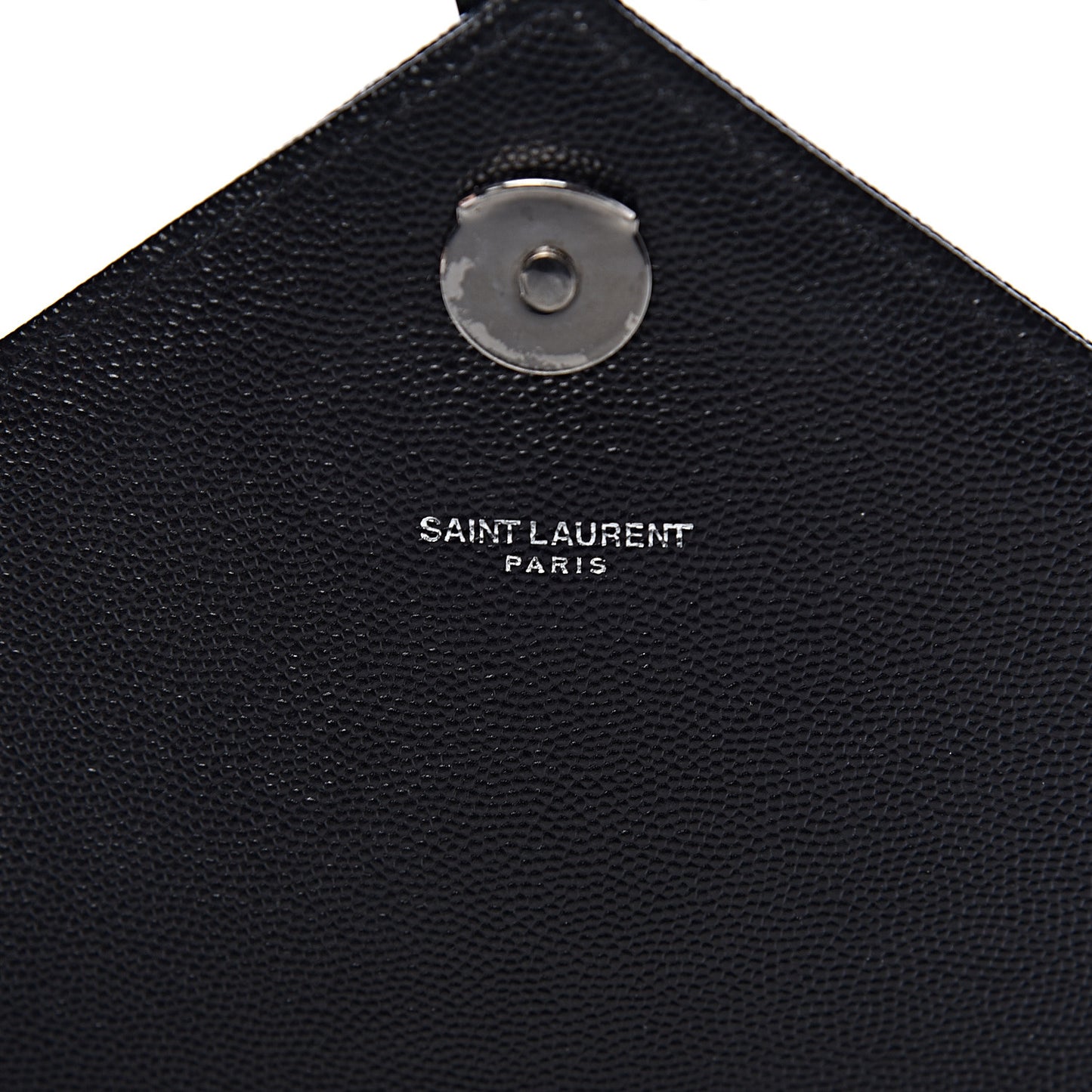 Grain De Poudre Textured Mixed Matelasse Large Triquilt Monogram Monochrome Satchel Black