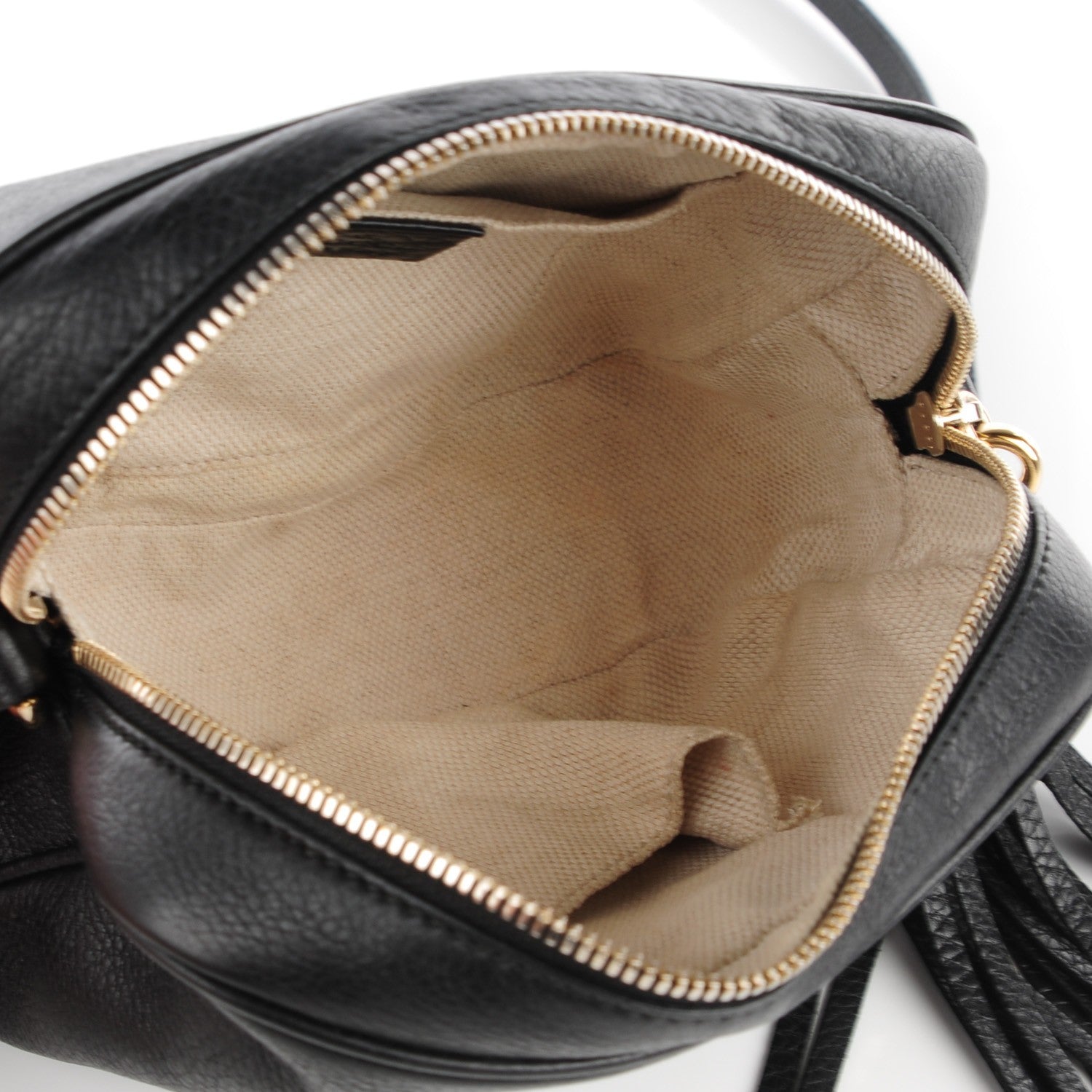 Gucci Pebbled Calfskin Small Soho Disco Bag Black 7 of 7