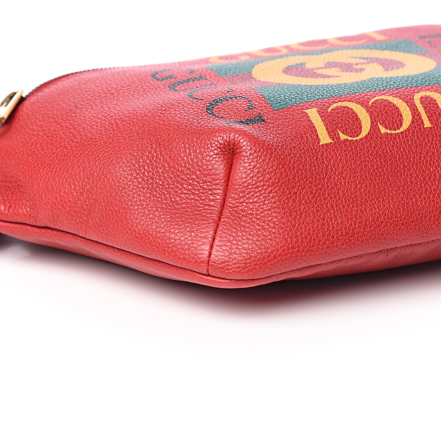 Gucci Grained Calfskin Logo Belt Bag Hibiscus Red 7 of 9