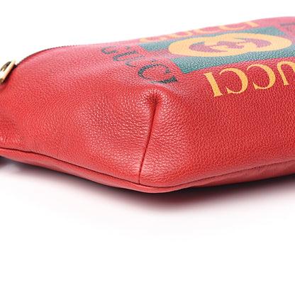 Gucci Grained Calfskin Logo Belt Bag Hibiscus Red 7 of 9