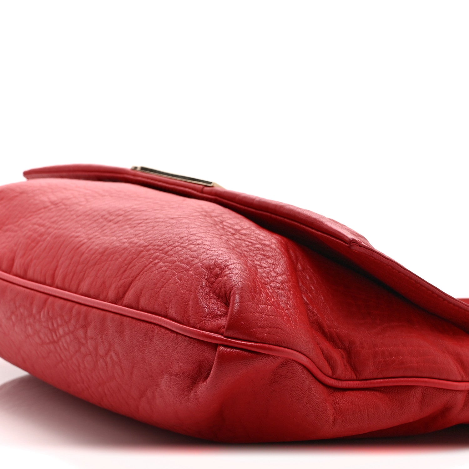 Fendi Crinkled Lambskin Mia Shoulder Flap Red 1827646 – FASHIONPHILE