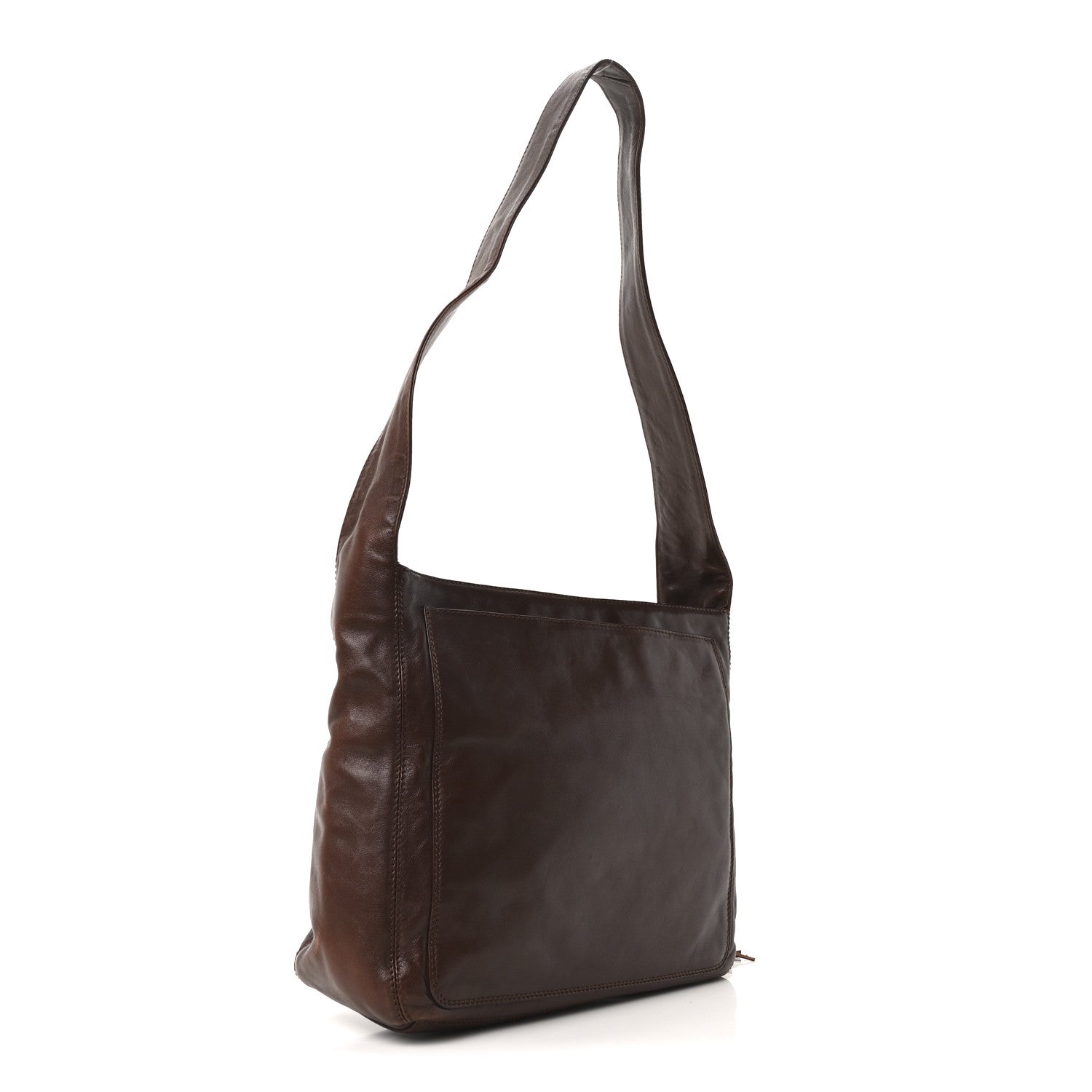 Chanel Lambskin CC Tassel Shoulder Bag Brown 3 of 10