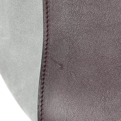 Celine Smooth Calfskin Suede Medium Tri-Color Trapeze Dark Grey 11 of 13