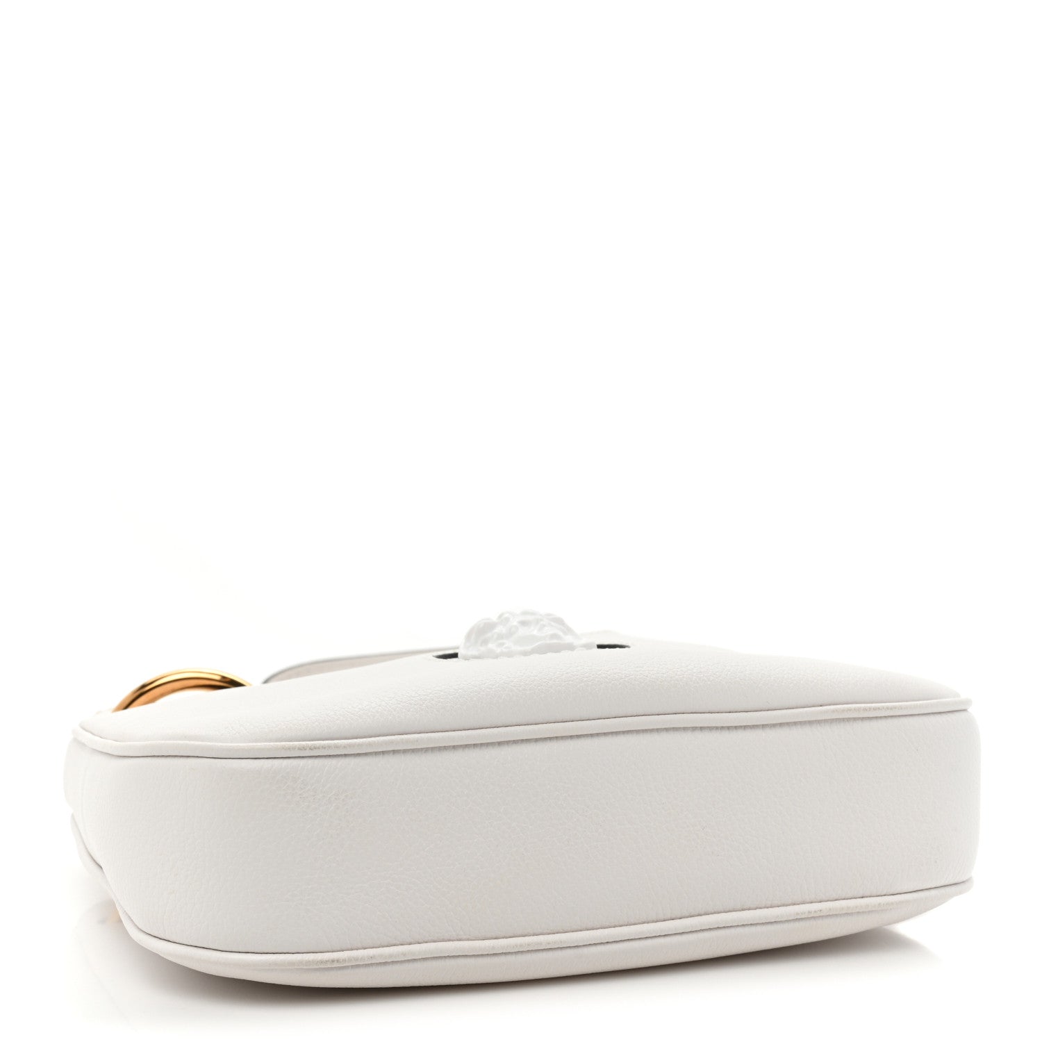 Versace Calfskin La Medusa Small Hobo Crossbody Optical White 4 of 12