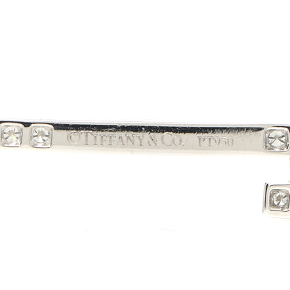 Tiffany Platinum Diamond Ornate Heart Key Pendant 3 of 4