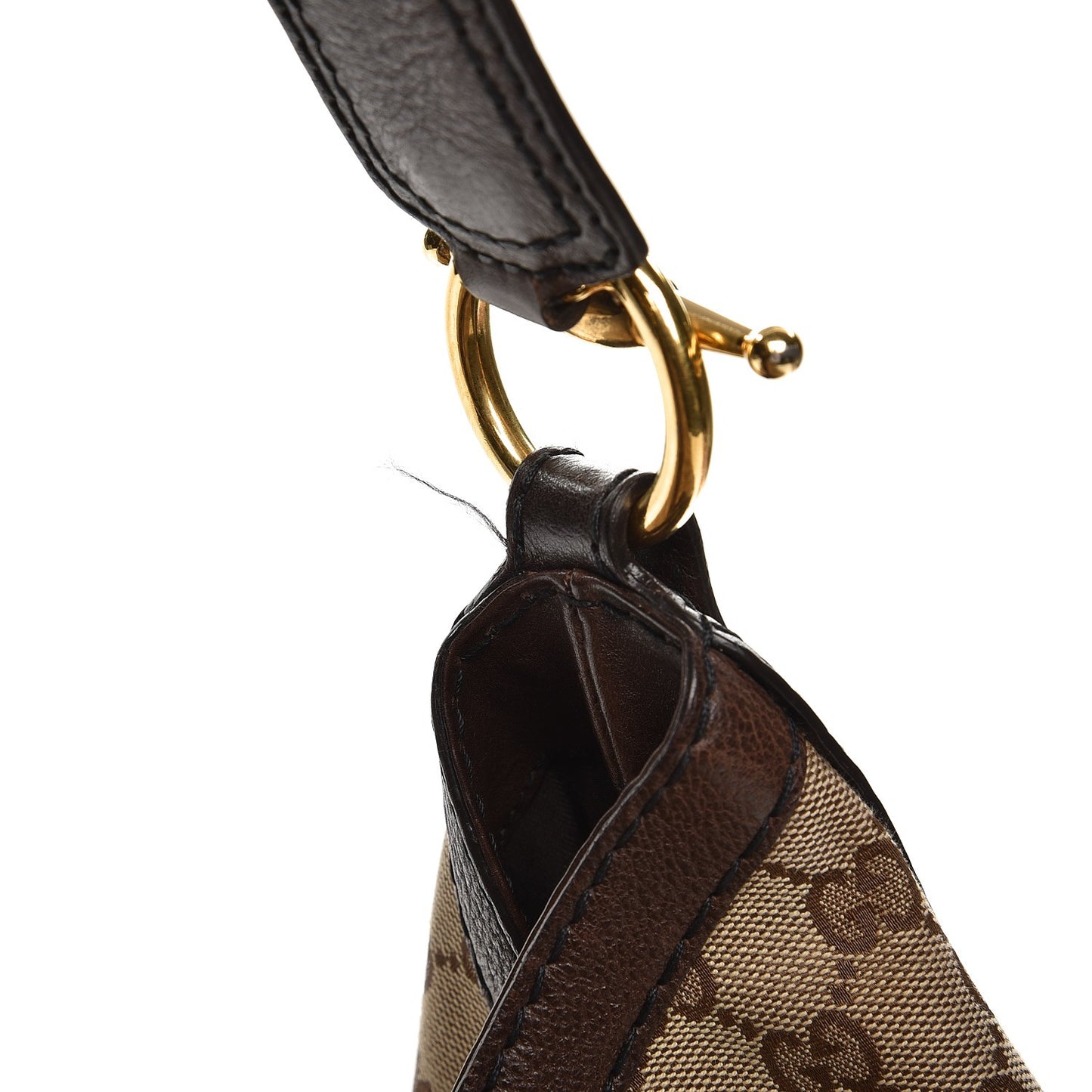 Monogram Large Jockey Hobo Dark Brown