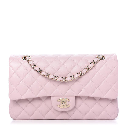 Chanel Caviar Quilted Medium Double Flap Light Pink 1 of 13
