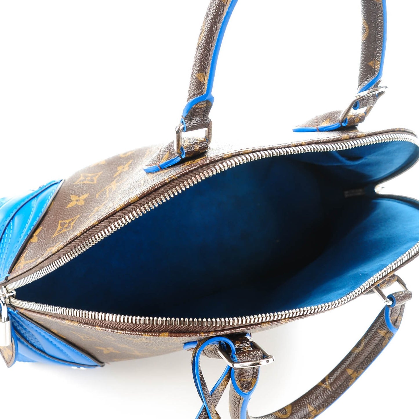Monogram Shine Alma PM Blue Royal