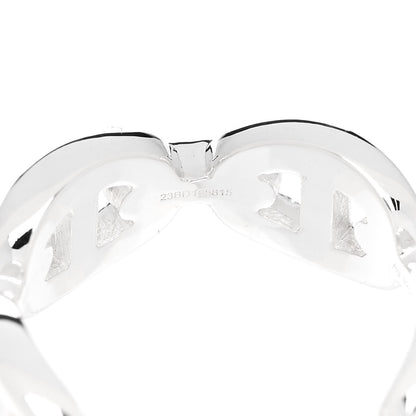 Hermes Sterling Silver PM Chaine d'Ancre Enchainee Band Ring 51 5.75 7 of 9