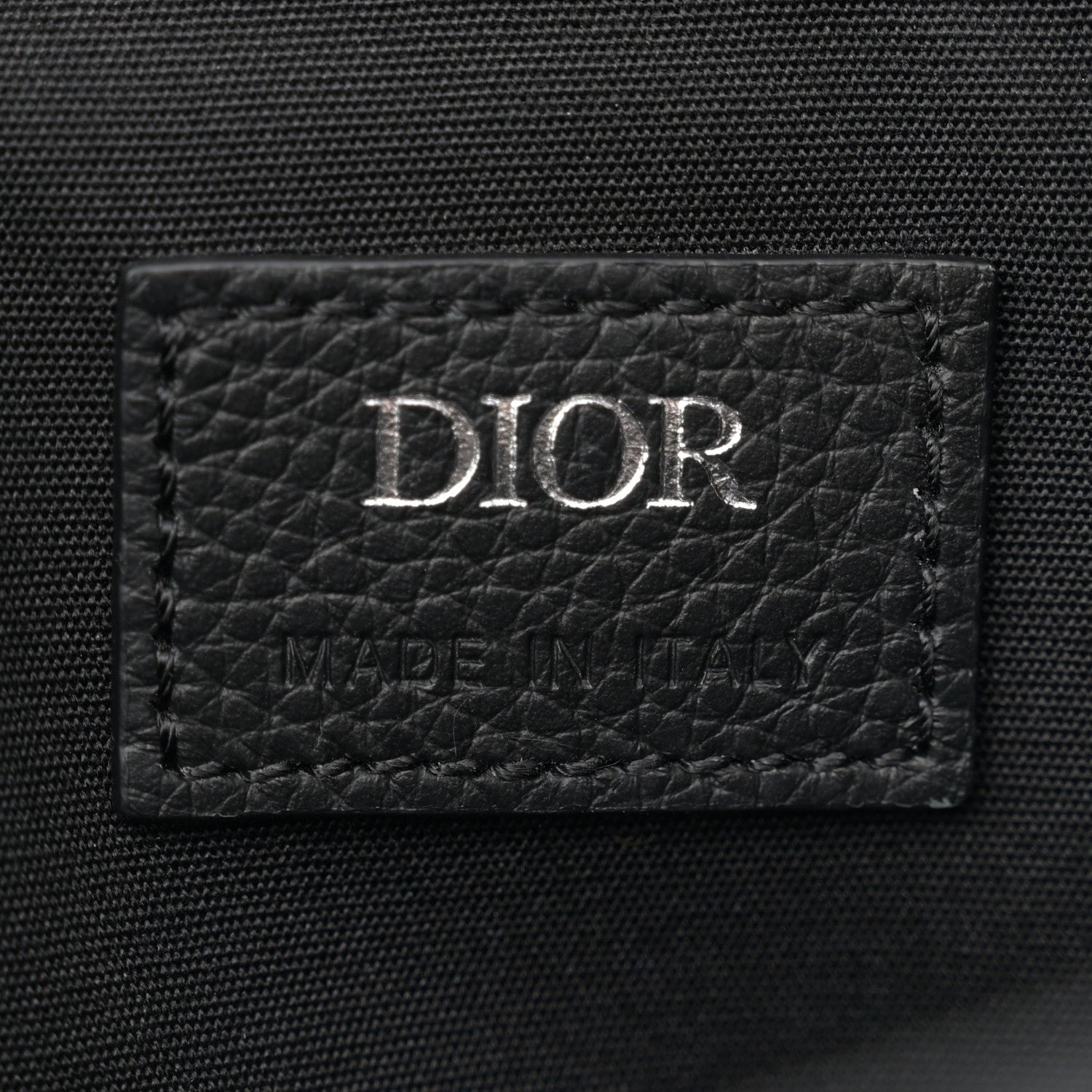 Christian Dior Oblique Jacquard Grained Calfskin Saddle Backpack With Flap Black 6 of 11