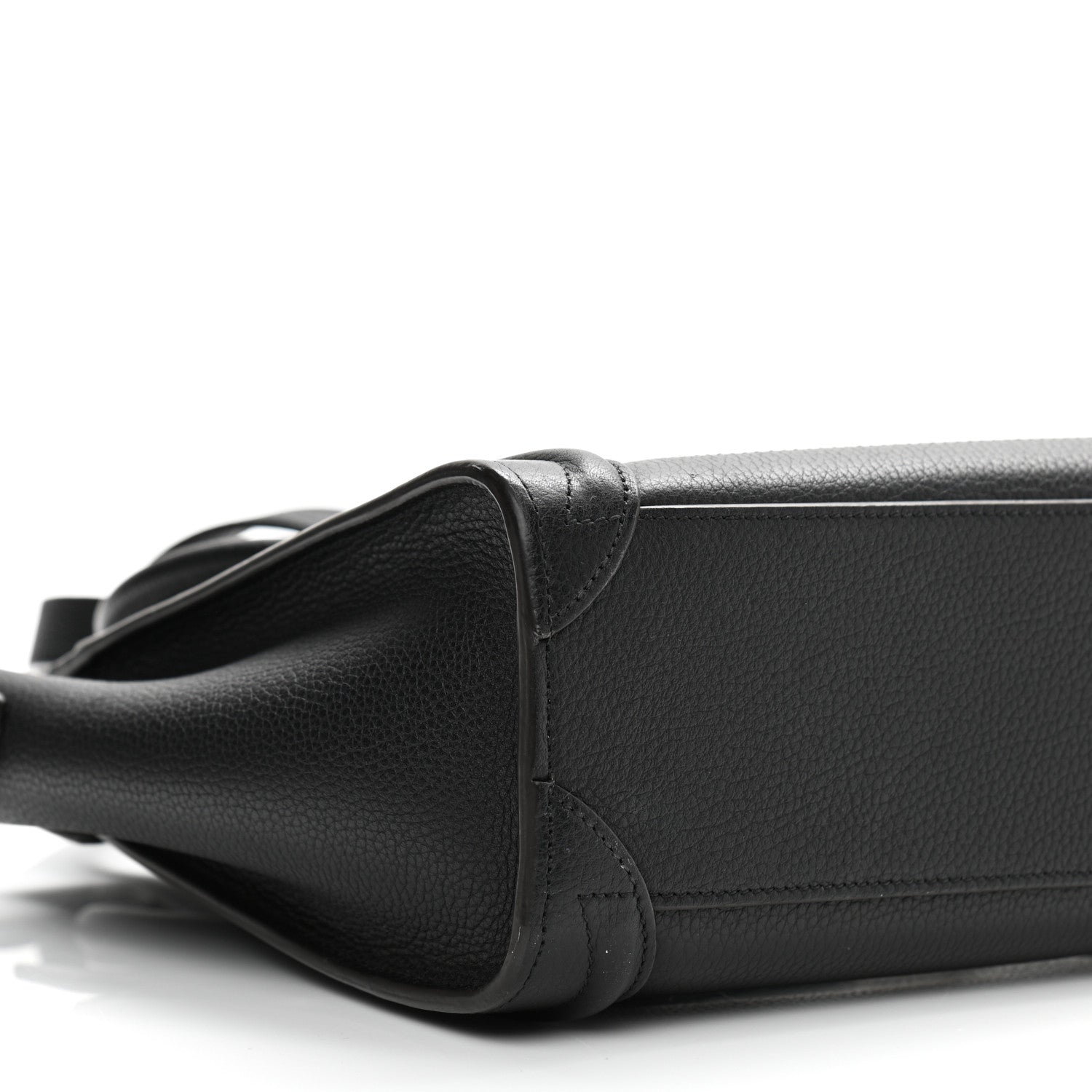 Celine Drummed Calfskin Nano Luggage Black 8 of 9