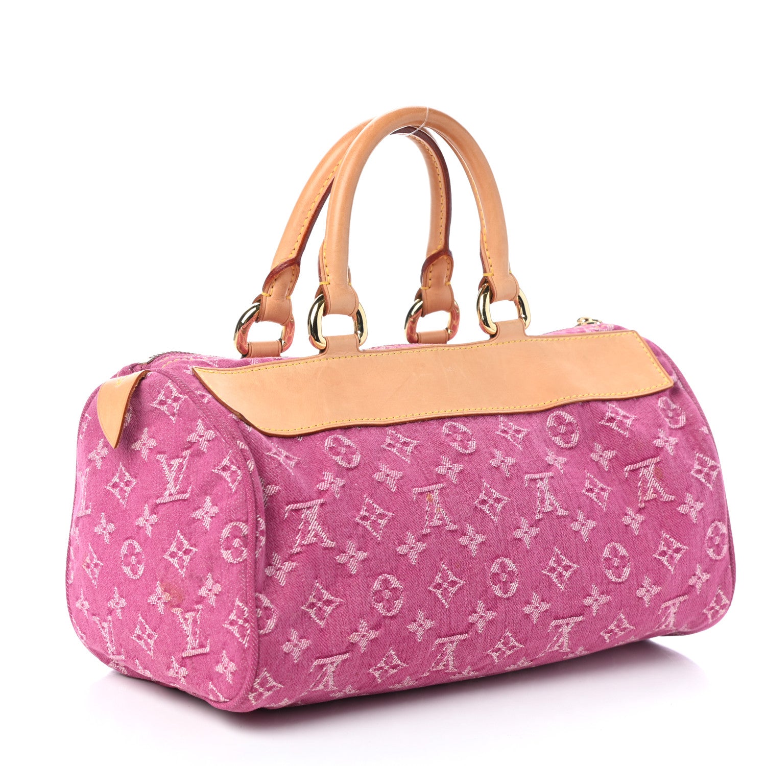 Louis Vuitton Monogram Denim Neo Speedy Fuchsia 3 of 9