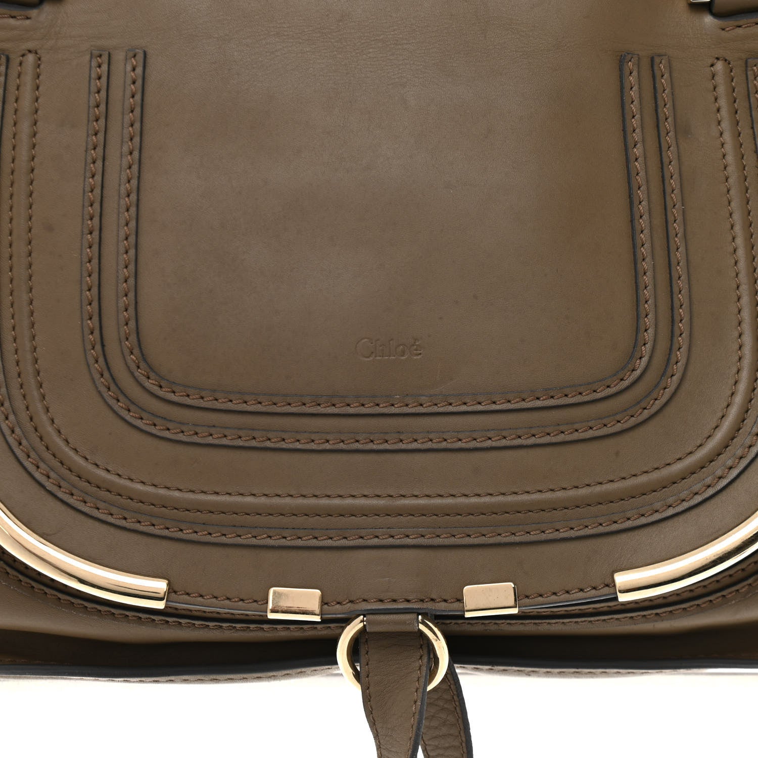 Chloe Calfskin Medium Marcie Satchel Anchor Grey 8 of 20