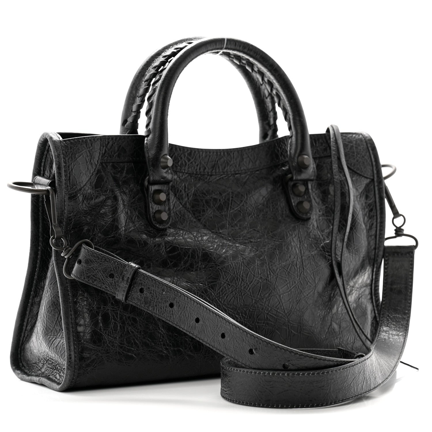 Balenciaga Agneau Arena Classic Hardware Small Le City Black 3 of 9