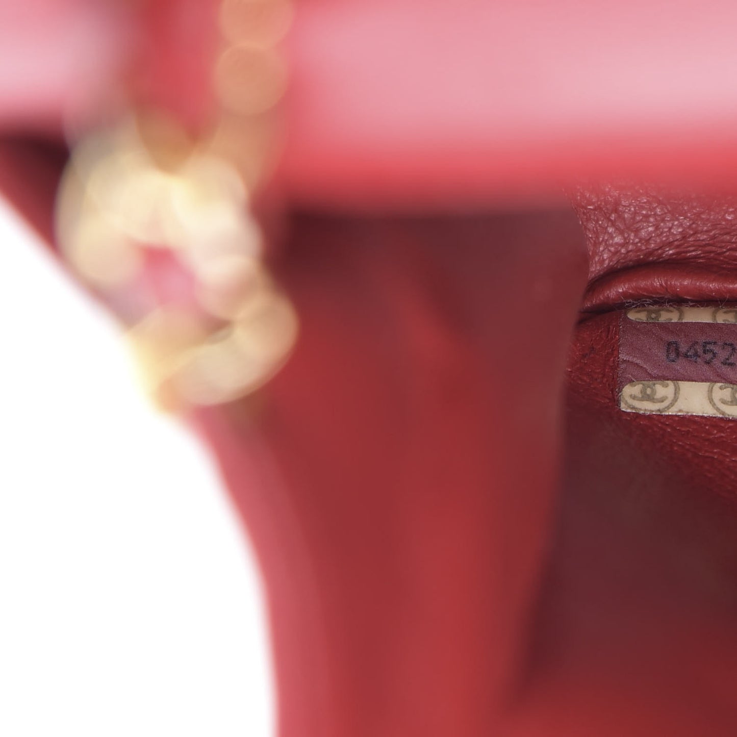 Lambskin Quilted Small Single Flap Red