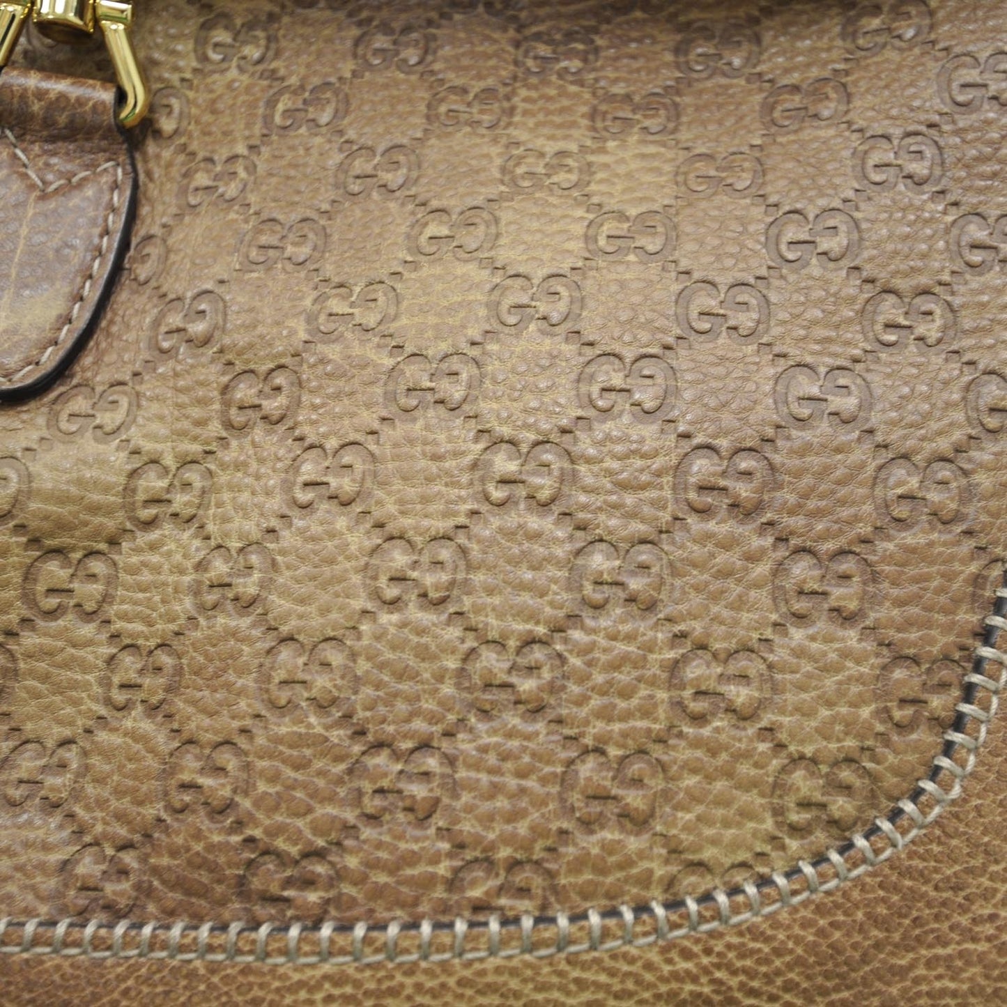 Guccissima Large New Jackie Hobo Natural Brown